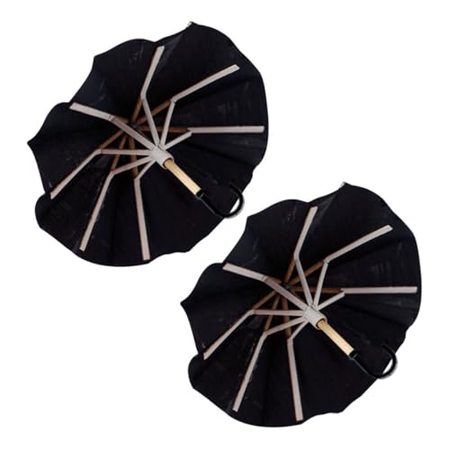 JOINPAYA 2 Pcs Mini Regenschirm Decor Schwarz Kleine Reise Regenschirm Holz Tuch Miniatur Regenschirm Kleine Regenschirme von JOINPAYA