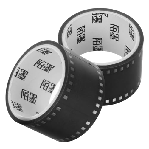 JOINPAYA 2 Rollen Filmaufkleber Scrapbook-Klebeband Dekoratives Klebeband Zum Basteln Bastelband Für Scrapbooking Das Haustier Black JOINPAYA 2 Rollen Filmaufkleber Scrapbook-Klebeband Dekoratives Klebeband Zum Basteln Bastelband Für Scrapbooking Das Haustier Black von JOINPAYA