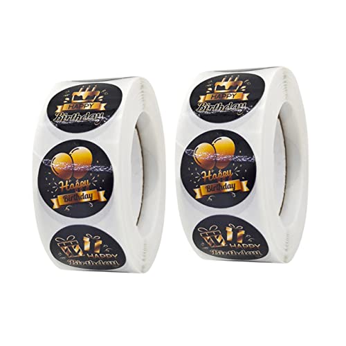 JOINPAYA 2 Rollen Grußkartendekorationen tischtuch tischdecken geschenkkartenbox Boxen Decor Alles zum Geburtstag Aufkleber dekorative Aufkleber Kupferplattenaufkleber Black JOINPAYA 2 Rollen Grußkartendekorationen tischtuch tischdecken geschenkkartenbox Boxen Decor Alles zum Geburtstag Aufkleber dekorative Aufkleber Kupferplattenaufkleber Black von JOINPAYA