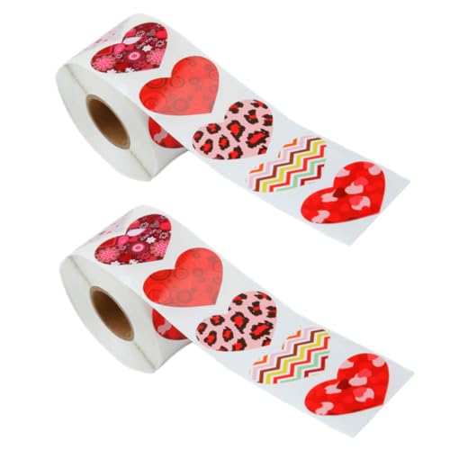 JOINPAYA 2 Rollen Liebe Aufkleber Umschlagetikett Aufkleber Zum Verschließen Von Geschenktüten Siegel Aufkleber Dichtpaste Abdichtende Aufkleber Dichtungspasten Valentinstag Liefert Papier von JOINPAYA