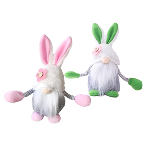JOINPAYA 2 STK. Puppe zum Valentinstag Gnom Plüschpuppe interessantes Plüschhasen Niedliche Puppen Elf Puppen Desktop-Dekorationen kreative Puppen Acryl Green von JOINPAYA