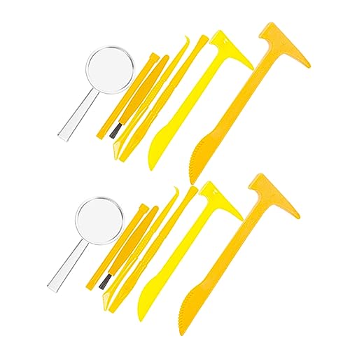 JOINPAYA 2 Sätze Ausgrabungswerkzeugen Plastik Hammer Meißel und Pinsel Lernspielzeug für Junge für Fossilien und Edelsteinausgrabungen Fördert Kreativität und Handwerkliche Fähigkeiten JOINPAYA 2 Sätze Ausgrabungswerkzeugen Plastik Hammer Meißel und Pinsel Lernspielzeug für Junge für Fossilien und Edelsteinausgrabungen Fördert Kreativität und Handwerkliche Fähigkeiten von JOINPAYA