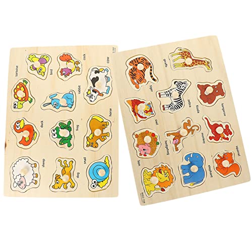 JOINPAYA 2 Sätze Brettpuzzle Greifen Lernrätsel Für Kleinkinder Tierische Rätsel Blockpuzzles Für Kleinkinder Steckpuzzle Für Puzzlespielzeug -rätsel Bildungsspielzeug Holz JOINPAYA 2 Sätze Brettpuzzle Greifen Lernrätsel Für Kleinkinder Tierische Rätsel Blockpuzzles Für Kleinkinder Steckpuzzle Für Puzzlespielzeug -rätsel Bildungsspielzeug Holz von JOINPAYA