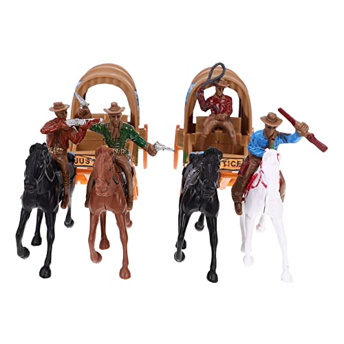 JOINPAYA 2 Sätze Cowboy-Modell- Junge Spielzeugwagen Pferdespielzeug Puzzle- Für Jungen Lasso- Wagenmodell Mini- Action Figur Plastik JOINPAYA 2 Sätze Cowboy-Modell- Junge Spielzeugwagen Pferdespielzeug Puzzle- Für Jungen Lasso- Wagenmodell Mini- Action Figur Plastik von JOINPAYA