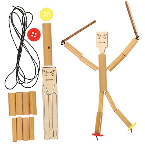 JOINPAYA 2 Sätze DIY Puppe Für Marionetten Materialien Marionetten-kit Kinderspielzeug Handgemachter Puppenbausatz Tischpuppenspielzeug Kampfspielzeug Für Tischpuppen Bambus von JOINPAYA