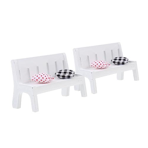 JOINPAYA 2 Sätze Mini -Bank -Ornamente Dekorationen für Zuhause Miniaturmöbel kleine möbel Gartenbank Mini-Puppenhaus Simulationsbankdekor Miniaturstühle kleines Bankmodell Stoff Weiß JOINPAYA 2 Sätze Mini -Bank -Ornamente Dekorationen für Zuhause Miniaturmöbel kleine möbel Gartenbank Mini-Puppenhaus Simulationsbankdekor Miniaturstühle kleines Bankmodell Stoff Weiß von JOINPAYA