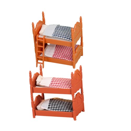 JOINPAYA 2 Sätze Mini Etagen Bett doppelstockbetten für hochbetten für Crib babybett Kindergarten Möbel Mini House Accessory Etagenbett für Puppenschlafzimmer Plastik JOINPAYA 2 Sätze Mini Etagen Bett doppelstockbetten für hochbetten für Crib babybett Kindergarten Möbel Mini House Accessory Etagenbett für Puppenschlafzimmer Plastik von JOINPAYA