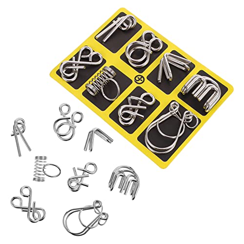 JOINPAYA 2 Sätze Ringspielzeug Logikspiel Kniffliges Spiel Gedankenspiele Kinderspiele Rostfreier Stahl JOINPAYA 2 Sätze Ringspielzeug Logikspiel Kniffliges Spiel Gedankenspiele Kinderspiele Rostfreier Stahl von JOINPAYA