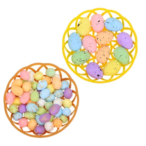 JOINPAYA 2 Sätze Schaumeier Stuffer Seifenblasenmaschine Blasenmacher Eigelb für kinderspielzeug wischtelgeschenk foam Simulation Ostereier Schaumostereier Plastik Colorful von JOINPAYA