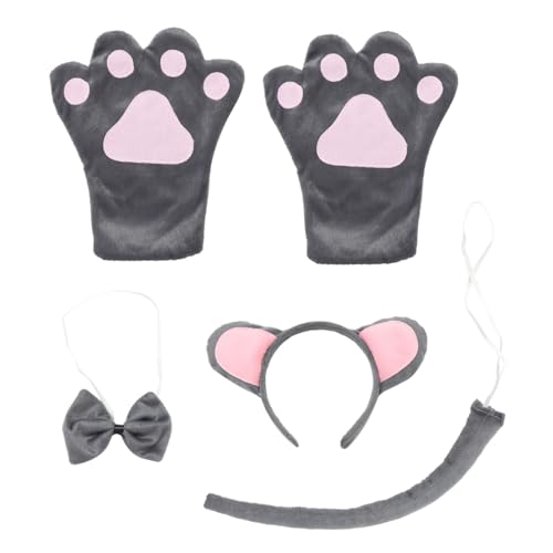 JOINPAYA 2 Sätze Stirnband Set Halloweenkostüm Halloween-Ohren Halloween-Requisiten Halloween Haarschmuck Halloween Costume tierische Leistungsrequisite Party-Requisite kurzer Plüsch von JOINPAYA