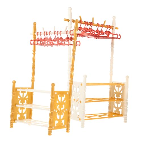 JOINPAYA 2 Sätze Wäscheständer Kleiderregal Reisebügel faltbar Puppenschrank winzig kindergeschenke Mini-Verzierung Puppe Mini Kleiderbügel Stütze Puppenmöbel Abs JOINPAYA 2 Sätze Wäscheständer Kleiderregal Reisebügel faltbar Puppenschrank winzig kindergeschenke Mini-Verzierung Puppe Mini Kleiderbügel Stütze Puppenmöbel Abs von JOINPAYA