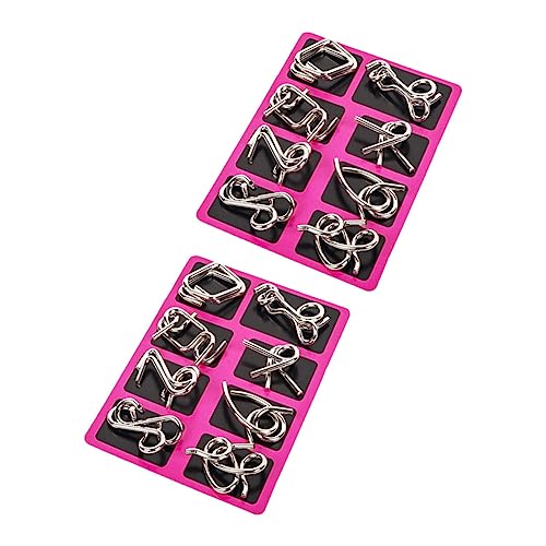 JOINPAYA 2 Sets Chinesisches Schnur Puzzle Gehirn Lernspielzeug Entsperren Der Verriegelung Favor Ineinander Greifendes Puzzle Für Kinderpuzzles Kinderspielzeug Ringe von JOINPAYA