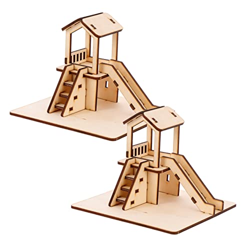 JOINPAYA 2 Sets Holzrutschenmodell Kinderrutschen Kinderpuzzles Kinderpuzzles Kinderspielzeugpuzzle Kinderbauspielzeug Für Puzzles Für Puzzlespielzeug Kinderlernspielzeug von JOINPAYA