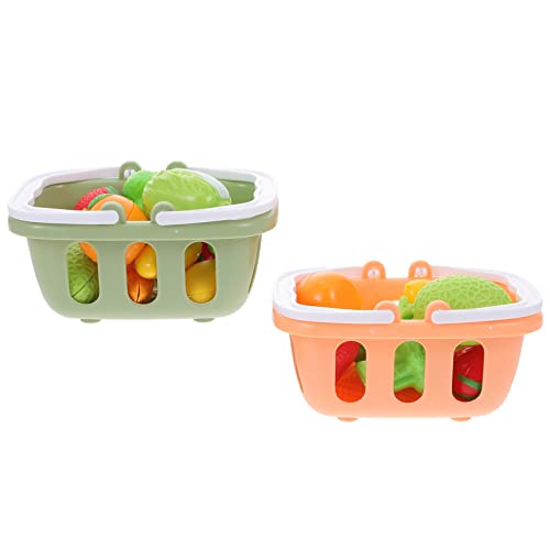 JOINPAYA 2sätze Mini Handheld Einkaufskörbe Für Spielzeug Mit Künstlichem Obst Und Gemüse Für Puppenhäuser Teiliges Für Rollenspiele Und Lernspiele JOINPAYA 2sätze Mini Handheld Einkaufskörbe Für Spielzeug Mit Künstlichem Obst Und Gemüse Für Puppenhäuser Teiliges Für Rollenspiele Und Lernspiele von JOINPAYA