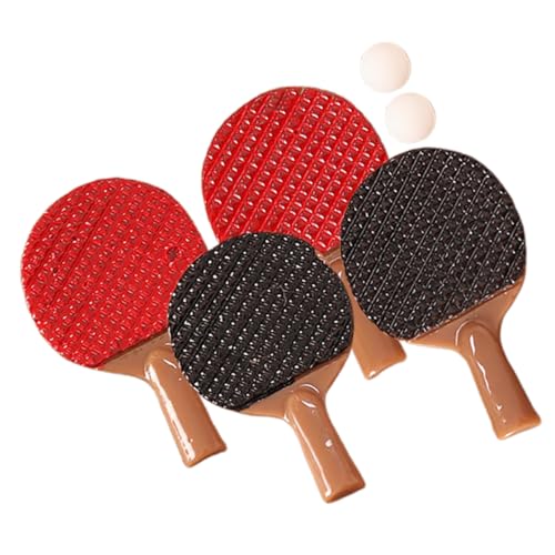 JOINPAYA 2 Sets Mini- -Tischtennis-Dekorationen, Mini- -Sport-Tischtennis-Modelle, Kleine Foto-Requisiten, Winzige Tischtennisbälle, Tischtennisschläger-Modelle-Set JOINPAYA 2 Sets Mini- -Tischtennis-Dekorationen, Mini- -Sport-Tischtennis-Modelle, Kleine Foto-Requisiten, Winzige Tischtennisbälle, Tischtennisschläger-Modelle-Set von JOINPAYA