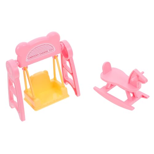 JOINPAYA 2 Sets Miniaturschaukel Und Schaukelpferd Puppenhausmöbelzubehör Puppenhaus Miniaturschaukelmodellierung Für Rollenspiel Bastelprojekte JOINPAYA 2 Sets Miniaturschaukel Und Schaukelpferd Puppenhausmöbelzubehör Puppenhaus Miniaturschaukelmodellierung Für Rollenspiel Bastelprojekte von JOINPAYA