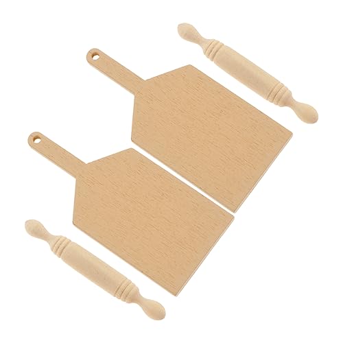 JOINPAYA 2 Sets Puppenhaus Nudelholz Spielzeughaus Mini Ornamente Für Ornamente Zum Basteln Kinderspielzeug Wohnaccessoires Kinderspielsachen Fotografie Requisiten DIY Basteln Aus Holz von JOINPAYA