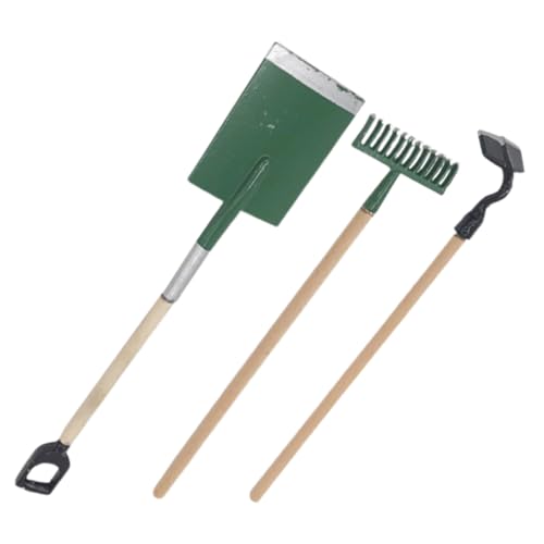 JOINPAYA 2 Sets Verschleißfestes Miniaturmaterial Miniartikel Schreibtischzubehör Werkzeuge Modellbausatz Werkzeuge Mini Farmwerkzeuge Mini Hausbedarf Interessante Mini Hausdekoration Holz von JOINPAYA