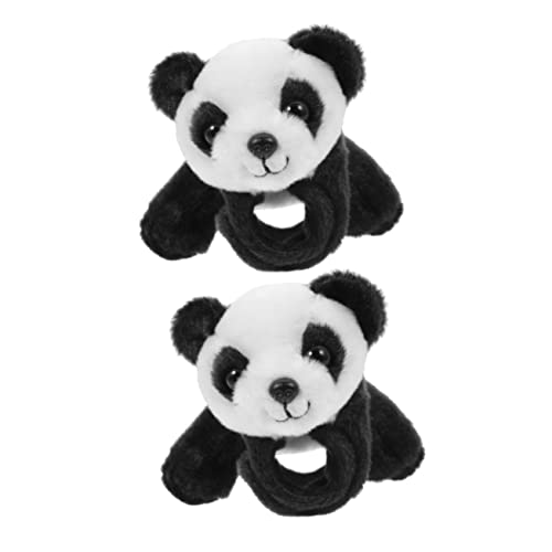 JOINPAYA 2 Stck. Plüsch Bang Armband Schlagarmbänder Für Cartoon-Tier-Slap-Bands Kinderparty Gefälligkeiten Panda-plüsch-Slap-armbänder Slap-Bands Mit Tiermotiven Pp Baumwolle von JOINPAYA
