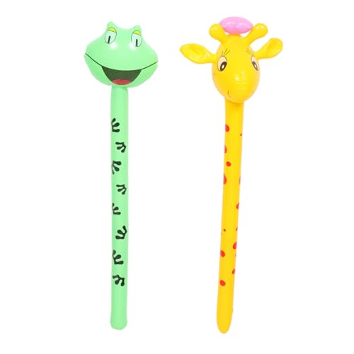 JOINPAYA Interaktives Aufblasbares Spielzeug 2 Stück Tierstäbe Frosch Giraffenköpfe Ballonspielzeug für Jungen und Mädchen für Veranstaltungen JOINPAYA Interaktives Aufblasbares Spielzeug 2 Stück Tierstäbe Frosch Giraffenköpfe Ballonspielzeug für Jungen und Mädchen für Veranstaltungen von JOINPAYA