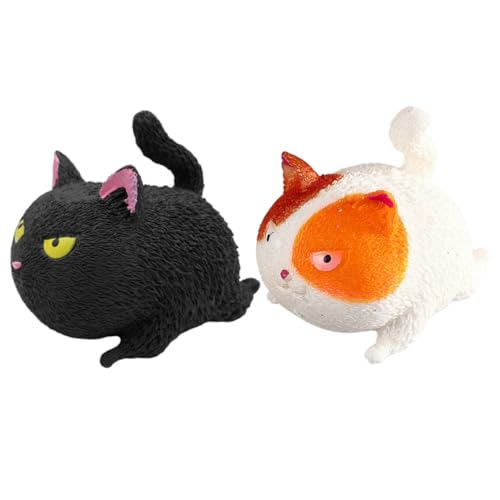 JOINPAYA 2 Stück Anti Stress Katze Squeeze Relief Toy für Hände Simulation Katzenpfote Fidget zur Stresslinderung für Freunde und Familie für Entspannung und Zeitvertreib von JOINPAYA