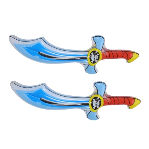 JOINPAYA 2 Stück Aufblasbarer Piratenmesserballon halloween leuchten Schwimmbad piratenspiel aufblasbares Dekorationen für Piratenpartys Aufblasbare Schwertballons PVC von JOINPAYA