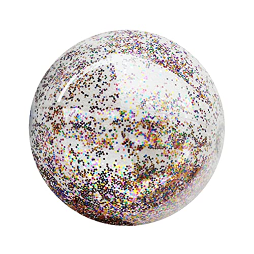 JOINPAYA 2 Stück Aufblasbarer Transparenter Glitzer Strandball Wasserspielzeug für Strand und Geburtstagsfeiern von JOINPAYA