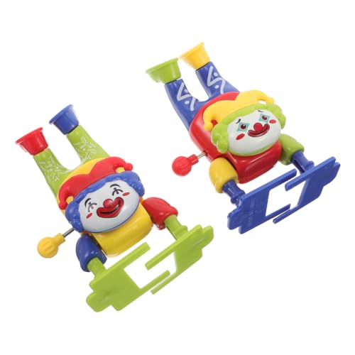 JOINPAYA Einfach Aufziehbares Clown-puppenspielzeug 2 Stück Ausgestopfter Clown Partygeschenk Für Jungen Und Mädchen Erwachsene von JOINPAYA