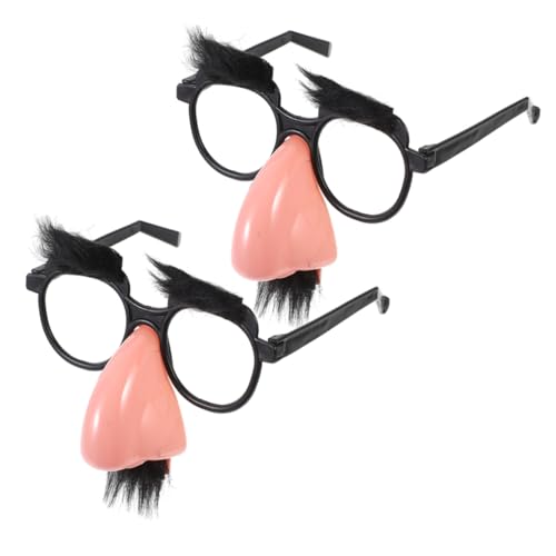 JOINPAYA 2 Stück Bartbrillen Lustige Brillen Für Erwachsene Halloween Party Zubehör Halloween Brillen Für Erwachsene Lustige Halloween Brillen Halloween Party Augenbrillen Glas von JOINPAYA