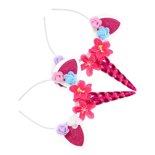 JOINPAYA 2 Stück Blumen-Einhorn-Stirnband the hallow halloween mitgebsel fun halloween oblaten helliween hellloween kopfschmuck Kopfbügel Stirnband mit Einhornohren einhorn stirnband rot JOINPAYA 2 Stück Blumen-Einhorn-Stirnband the hallow halloween mitgebsel fun halloween oblaten helliween hellloween kopfschmuck Kopfbügel Stirnband mit Einhornohren einhorn stirnband rot von JOINPAYA