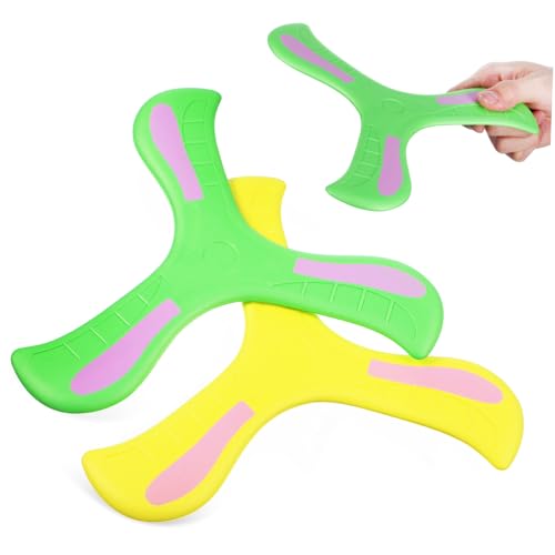 JOINPAYA 2 Stück Boomerang Eva Sanft Sicher Zurückkehrend für Jungen Mädchen Outdoor Ab Jahren Farblich Gelb Grün Geeignet für Draußen JOINPAYA 2 Stück Boomerang Eva Sanft Sicher Zurückkehrend für Jungen Mädchen Outdoor Ab Jahren Farblich Gelb Grün Geeignet für Draußen von JOINPAYA