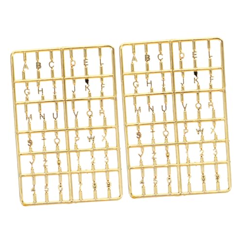 JOINPAYA 2 Stück DIY Türnummernschild für Puppenhäuser Kreative Dekoration für Briefkästen und Miniaturmöbel Goldene von JOINPAYA