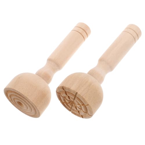 JOINPAYA 2 Stück Form Keramik Stempel Ton Stempel Holz Hellbraun von JOINPAYA