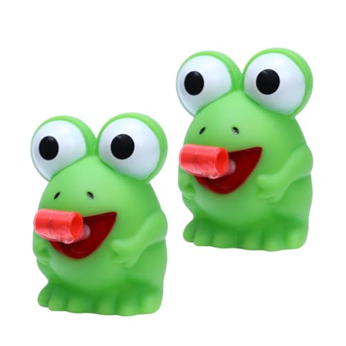 JOINPAYA 2 Stück Frosch Sound Tier Quietsch Hund Sensorische Squishy Lollies Badespielzeug Mini Füller Dinosaurier Zappel Plüsch Gummi Pfoten Auto Kleinkind von JOINPAYA
