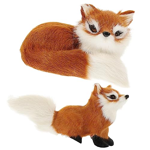 JOINPAYA 2 Stück Fuchs Spielzeugmodell Plüschtiere Fuchs Simulation Tier Pelziges Ornament Füchse Simulieren Fuchs Figur Fuchs Fuchs Statue Fuchs Desktop Figur JOINPAYA 2 Stück Fuchs Spielzeugmodell Plüschtiere Fuchs Simulation Tier Pelziges Ornament Füchse Simulieren Fuchs Figur Fuchs Fuchs Statue Fuchs Desktop Figur von JOINPAYA