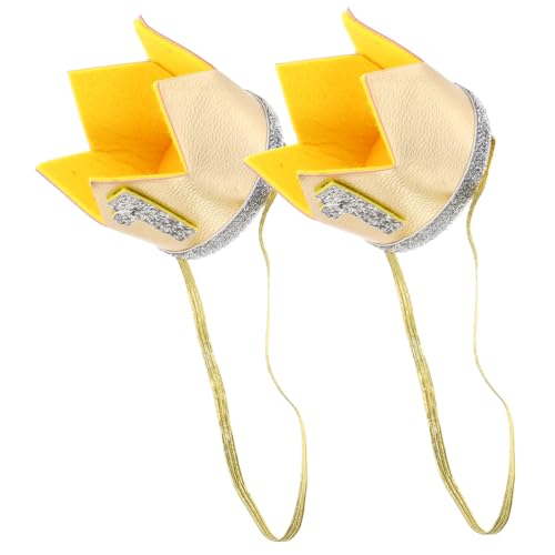 JOINPAYA Kindergeburtstagshut 2-teiliges Partyhut-set Für Jungen Und Mädchen Stoff Bequemes Design Für Geburtstagsfeiern von JOINPAYA