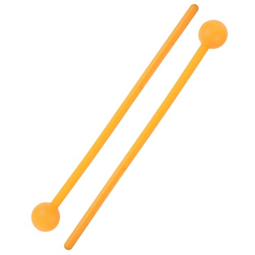 JOINPAYA 2 Stück Glockenspielhammer Rhythmus Bausatz Unterlage Kick-Drum-Pedal Handtrommel Mini-trommelstöcke Zubehör Für Nüsse Und Trommeln Doppelt Instrument TIPP Rassel Band Orange Abs von JOINPAYA