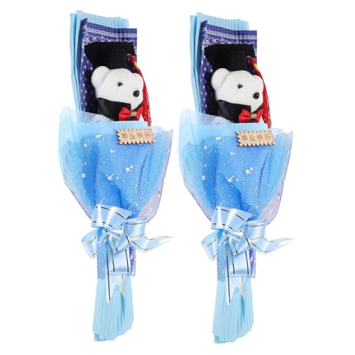 JOINPAYA 2 Stück Graduierungsstrauß abschlussgeschenk bläulich Abschlusstiergeschenk Abschluss-Stofftierpuppe Ballongirlande Bärenpuppenstrauß Abschluss Bärenstrauß Plastik Blue JOINPAYA 2 Stück Graduierungsstrauß abschlussgeschenk bläulich Abschlusstiergeschenk Abschluss-Stofftierpuppe Ballongirlande Bärenpuppenstrauß Abschluss Bärenstrauß Plastik Blue von JOINPAYA