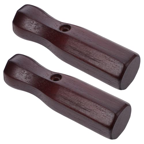 JOINPAYA 2 Stück Griff Für Tischfußballmaschine Kickerstangengriff Holz -Foosball -Griffe Tischfußballgriff Foosball -tischteile Griffe Für Kickertische Achteckiger Kickergriff Hölzern von JOINPAYA