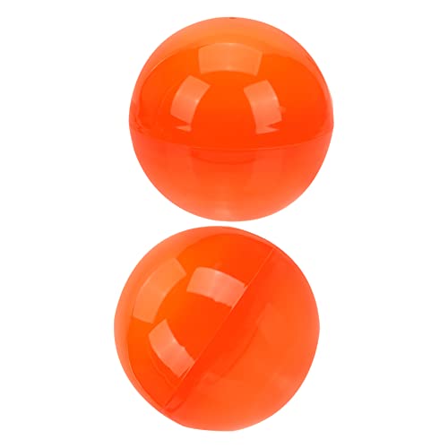 JOINPAYA 2 Stück Große Offene Kunststoff Eier zum Befüllen Wiederverwendbare Ostern Candy Boxen Dekorative Geschenkverpackung für Kleine Süßigkeiten und Geschenke Orange von JOINPAYA