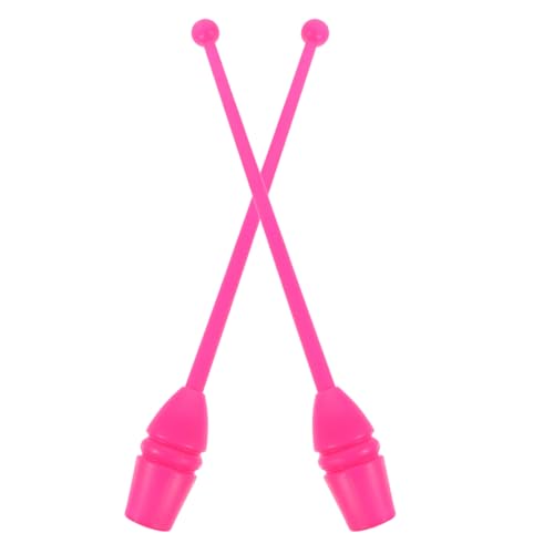 JOINPAYA 2 Stück Gymnastik Farbiger Stock Gymnastikstock Bar Kindergymnastik Trainieren Farbige Gymnastikstange Calisthenics-Riegel Calisthenics-Stick Tanzstock Plastik Rosy von JOINPAYA