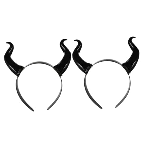 JOINPAYA 2 Stück Halloween Teufelshörner Stirnband Teiliges aus Leichtem Sicherem Kunststoff Abnehmbar für Halloween Party Cosplay und Karneval Kopfschmuck JOINPAYA 2 Stück Halloween Teufelshörner Stirnband Teiliges aus Leichtem Sicherem Kunststoff Abnehmbar für Halloween Party Cosplay und Karneval Kopfschmuck von JOINPAYA