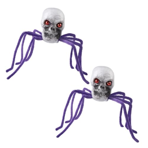 JOINPAYA 2stücke Halloween Spinnen Deko Lebensechte Simulation Skull Spider Für Gruselige Partys Und Dekorationen Für Halloween Und Horror-Events JOINPAYA 2stücke Halloween Spinnen Deko Lebensechte Simulation Skull Spider Für Gruselige Partys Und Dekorationen Für Halloween Und Horror-Events von JOINPAYA
