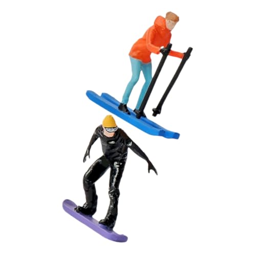JOINPAYA 2 Stück Handbemalte Skifahrer 1:64 Miniatur-skifahrerfiguren Diorama-skimodelle Für Diorama-straßenszenen-Dekorationen JOINPAYA 2 Stück Handbemalte Skifahrer 1:64 Miniatur-skifahrerfiguren Diorama-skimodelle Für Diorama-straßenszenen-Dekorationen von JOINPAYA