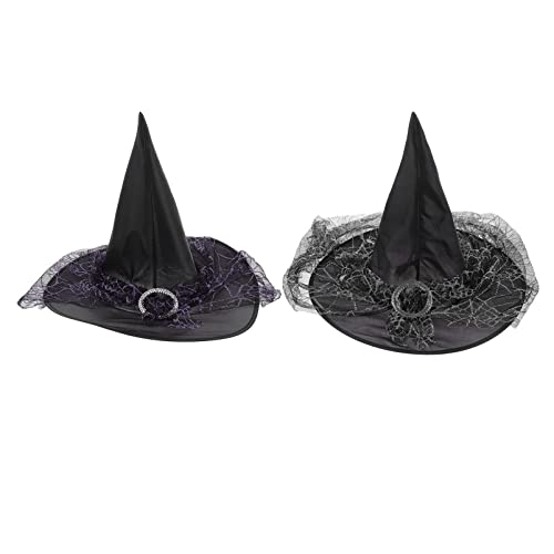 JOINPAYA 2 Stück Hexenhut für Halloween Teilig Schwarz und Wiederverwendbar für Kostümpartys und Rollenspiele für Erwachsene Leicht und Tragbar Fotorequisiten JOINPAYA 2 Stück Hexenhut für Halloween Teilig Schwarz und Wiederverwendbar für Kostümpartys und Rollenspiele für Erwachsene Leicht und Tragbar Fotorequisiten von JOINPAYA