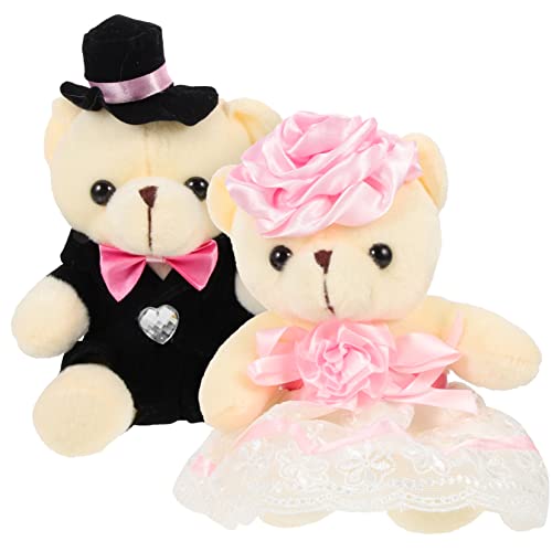 JOINPAYA 2 Stück Hochzeitsbären Deko Niedliche Plüschbären für Hochzeitsfeier für Brautpaar Sitzend für Hochzeitsdekoration und Kinderzimmer JOINPAYA 2 Stück Hochzeitsbären Deko Niedliche Plüschbären für Hochzeitsfeier für Brautpaar Sitzend für Hochzeitsdekoration und Kinderzimmer von JOINPAYA