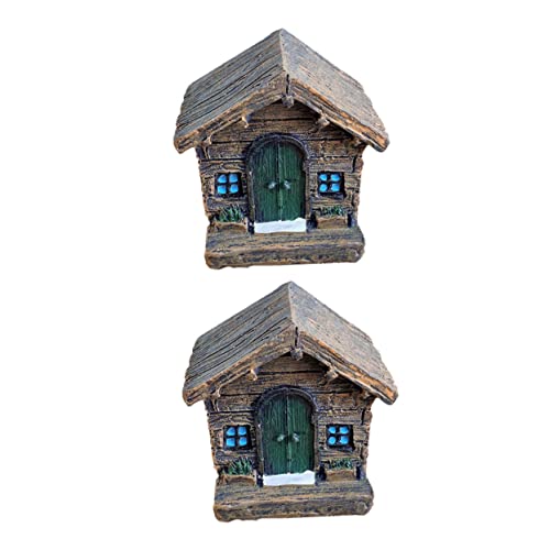JOINPAYA 2 Stück Holzhaus Dekorationen Rasen Miniatur DIY Weihnachtsdekorationen Das Haus Rustikales Mini Häuser Zum Basteln Harz Dunkelgrau JOINPAYA 2 Stück Holzhaus Dekorationen Rasen Miniatur DIY Weihnachtsdekorationen Das Haus Rustikales Mini Häuser Zum Basteln Harz Dunkelgrau von JOINPAYA