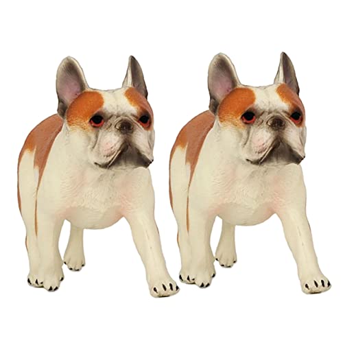 JOINPAYA Kuscheltiere Hunde 2 Stück Hundeornamente Kleines Hundemodell Hundefigur Leichtes Hundemodell Mini Plüschtiere Hundespielzeug Für Kleine Hunde Tiere Welpen Haustier Hund Fotoornament von JOINPAYA