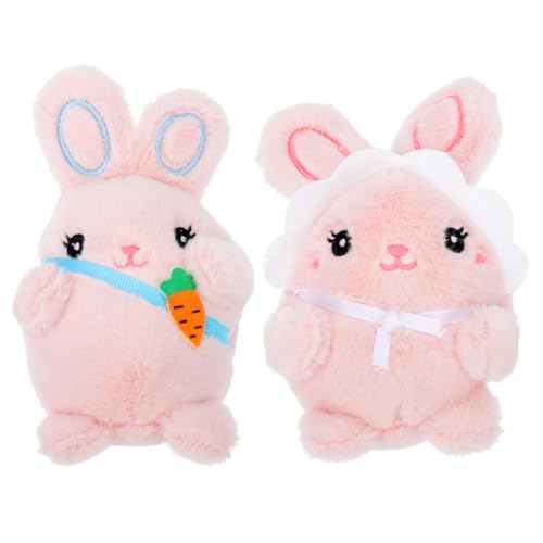 JOINPAYA 2 Stück Kaninchen-Plüsch-Puppe Hasen plüschtier schlüsselanhänger Tier Niedliche Kaninchenpuppe Kaninchen Puppe DIY Anhänger Schlüsselanhänger zum Aufhängen kurzer Plüsch Rosa JOINPAYA 2 Stück Kaninchen-Plüsch-Puppe Hasen plüschtier schlüsselanhänger Tier Niedliche Kaninchenpuppe Kaninchen Puppe DIY Anhänger Schlüsselanhänger zum Aufhängen kurzer Plüsch Rosa von JOINPAYA