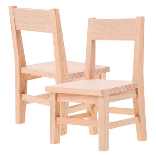 JOINPAYA 2 Stück Kleines Holzstuhlmodell Puppenstubenschaukel winziger Stuhl Miniatur Dime Mini-Strandkorb esszimmerstühle entzückender Ministuhl verschleißfester Ministuhl Beige JOINPAYA 2 Stück Kleines Holzstuhlmodell Puppenstubenschaukel winziger Stuhl Miniatur Dime Mini-Strandkorb esszimmerstühle entzückender Ministuhl verschleißfester Ministuhl Beige von JOINPAYA